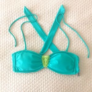 Aerie, Small/Petite, Bikini Top, Turquoise